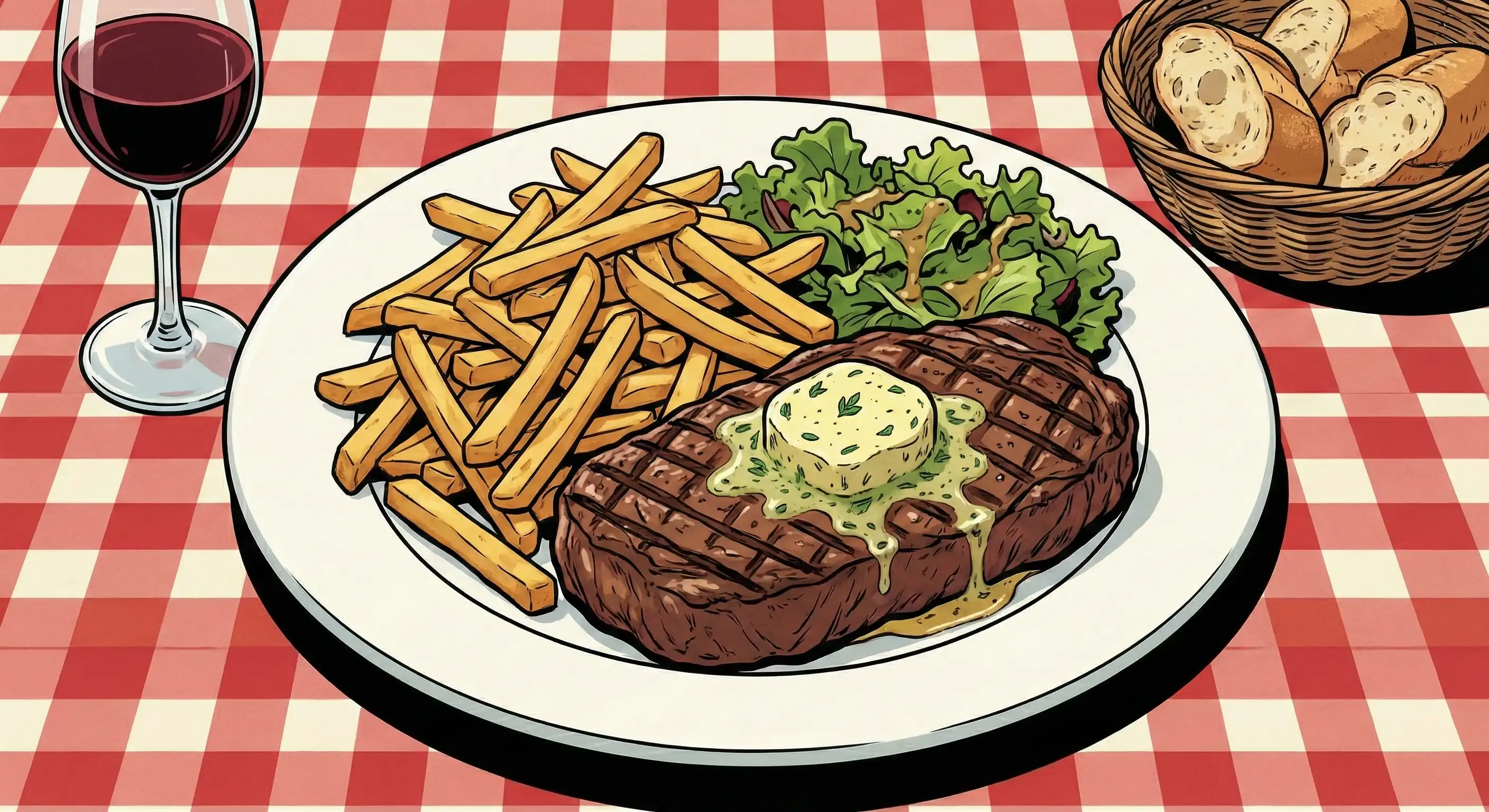 Brasserie steak frites