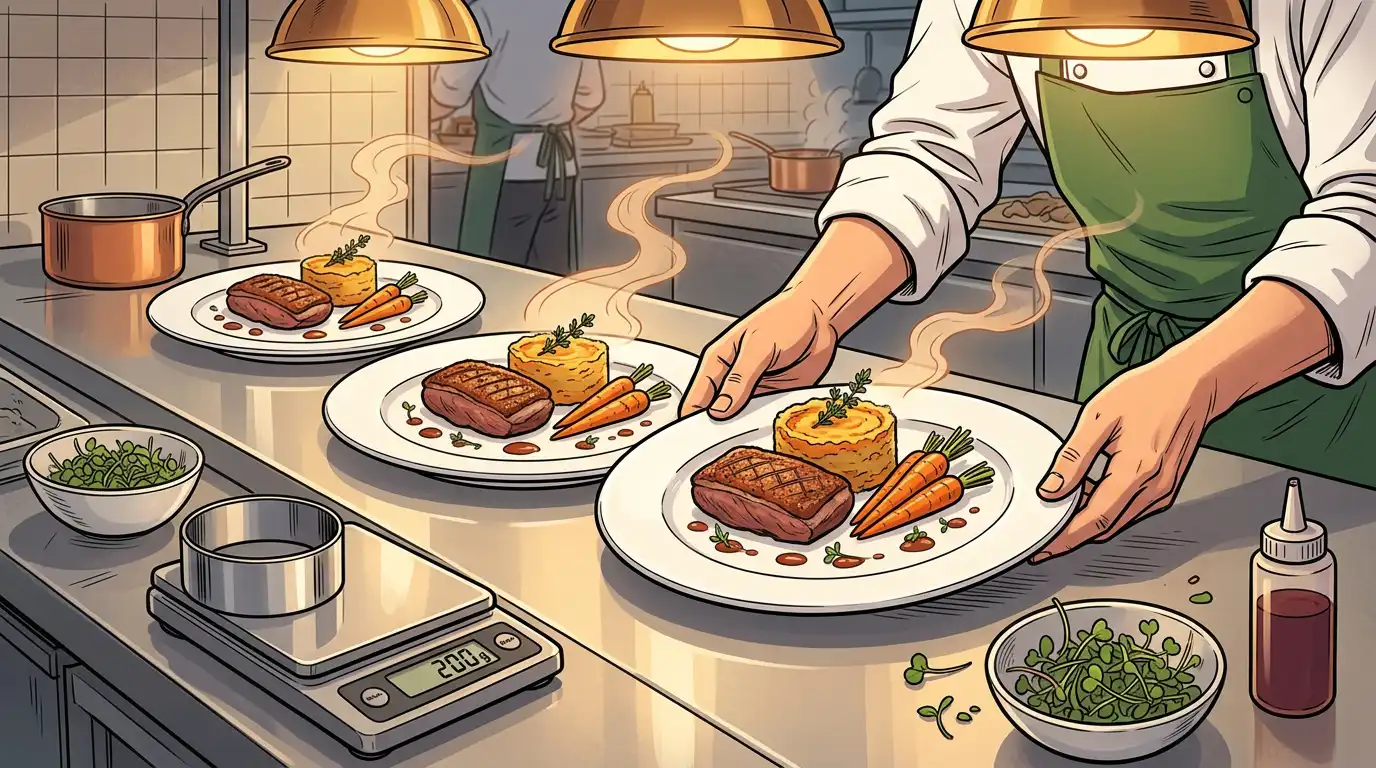 Food portioning fifo