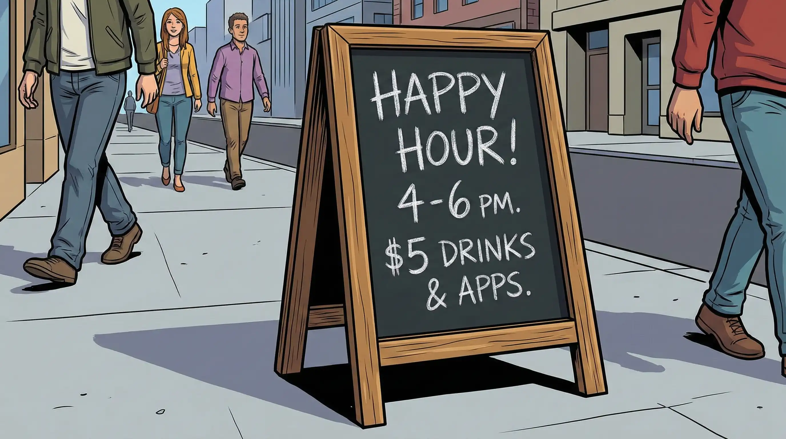 Happy hour menu