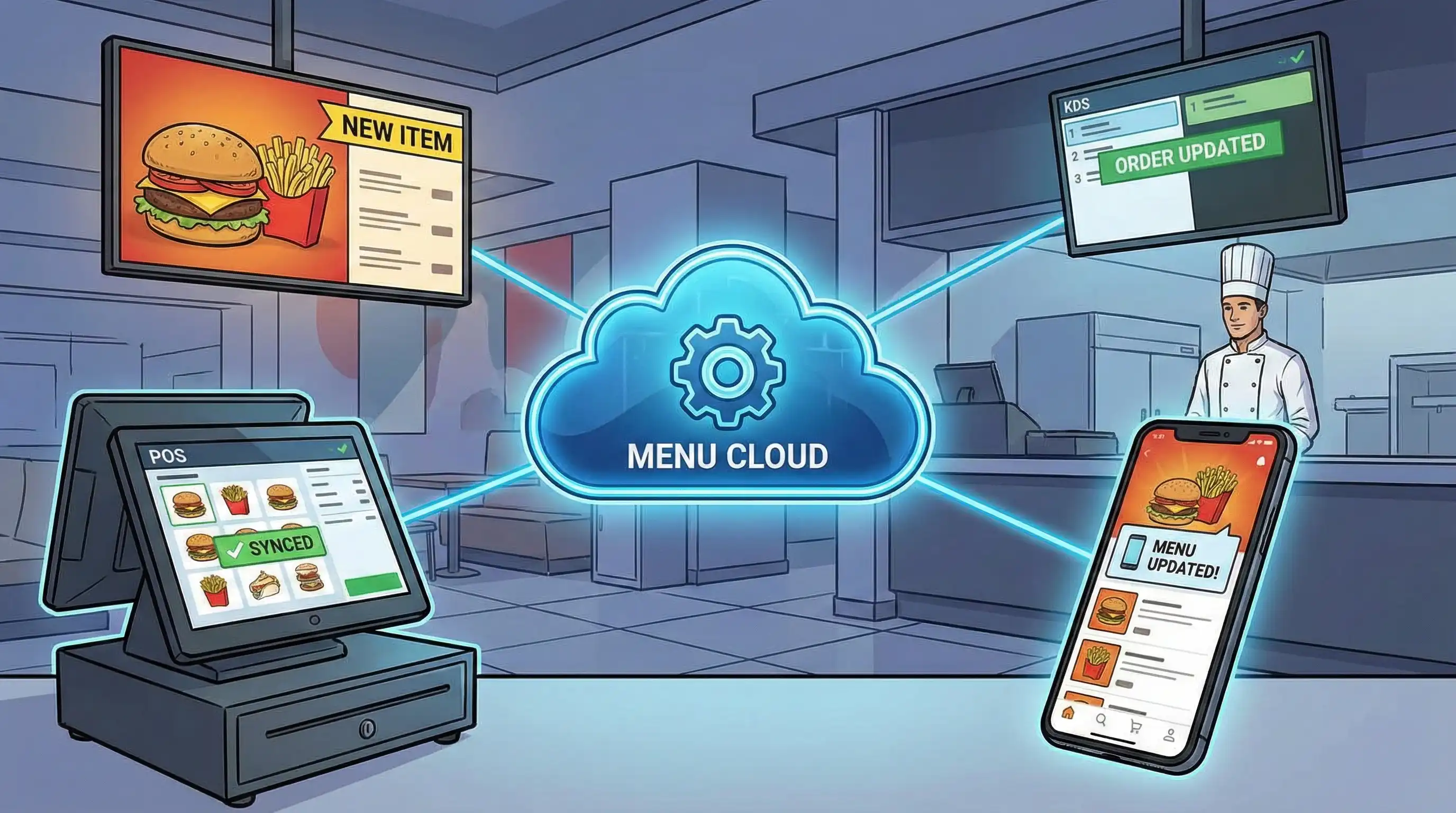 Restaurant menu management software