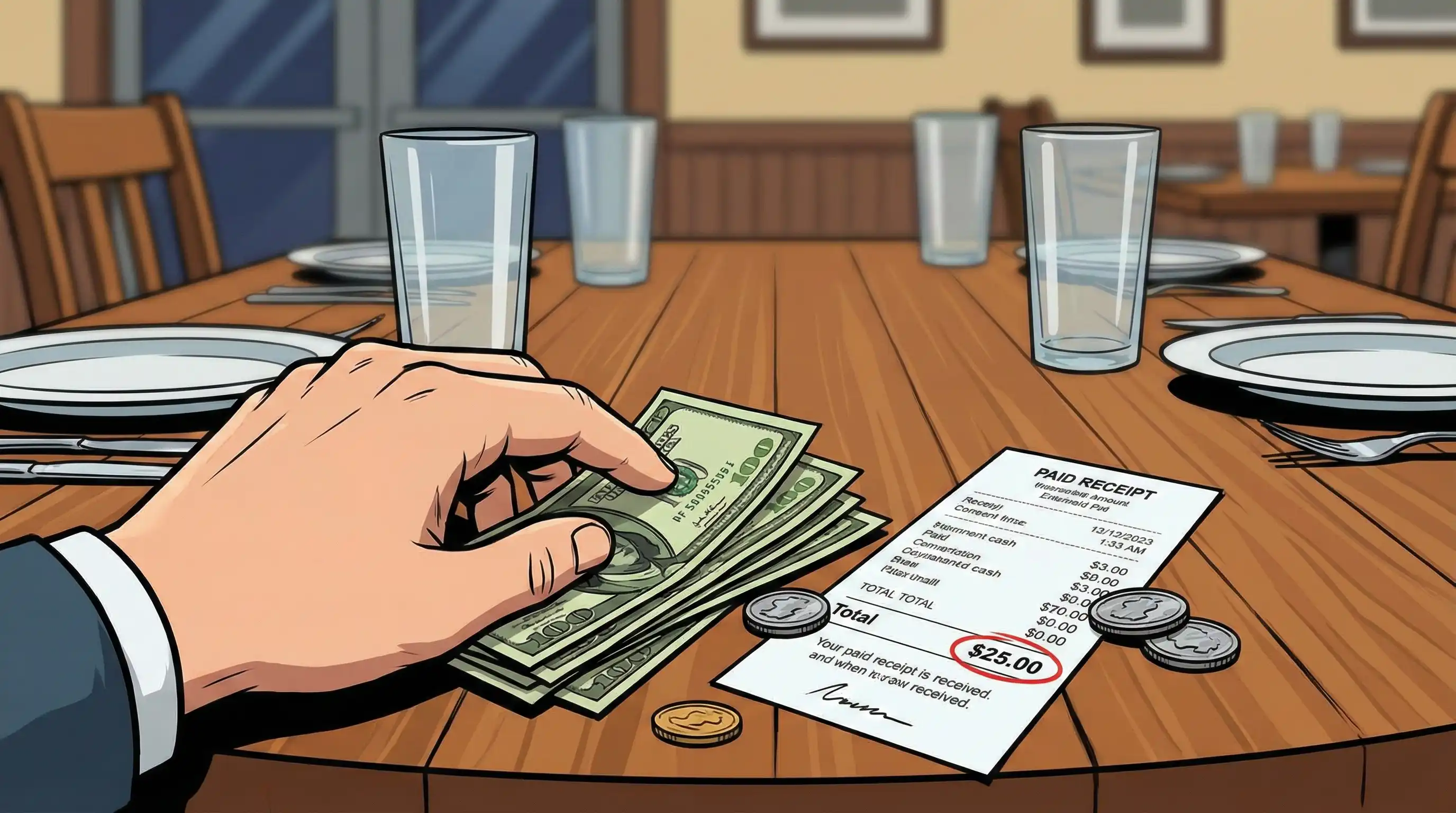Restaurant service charge