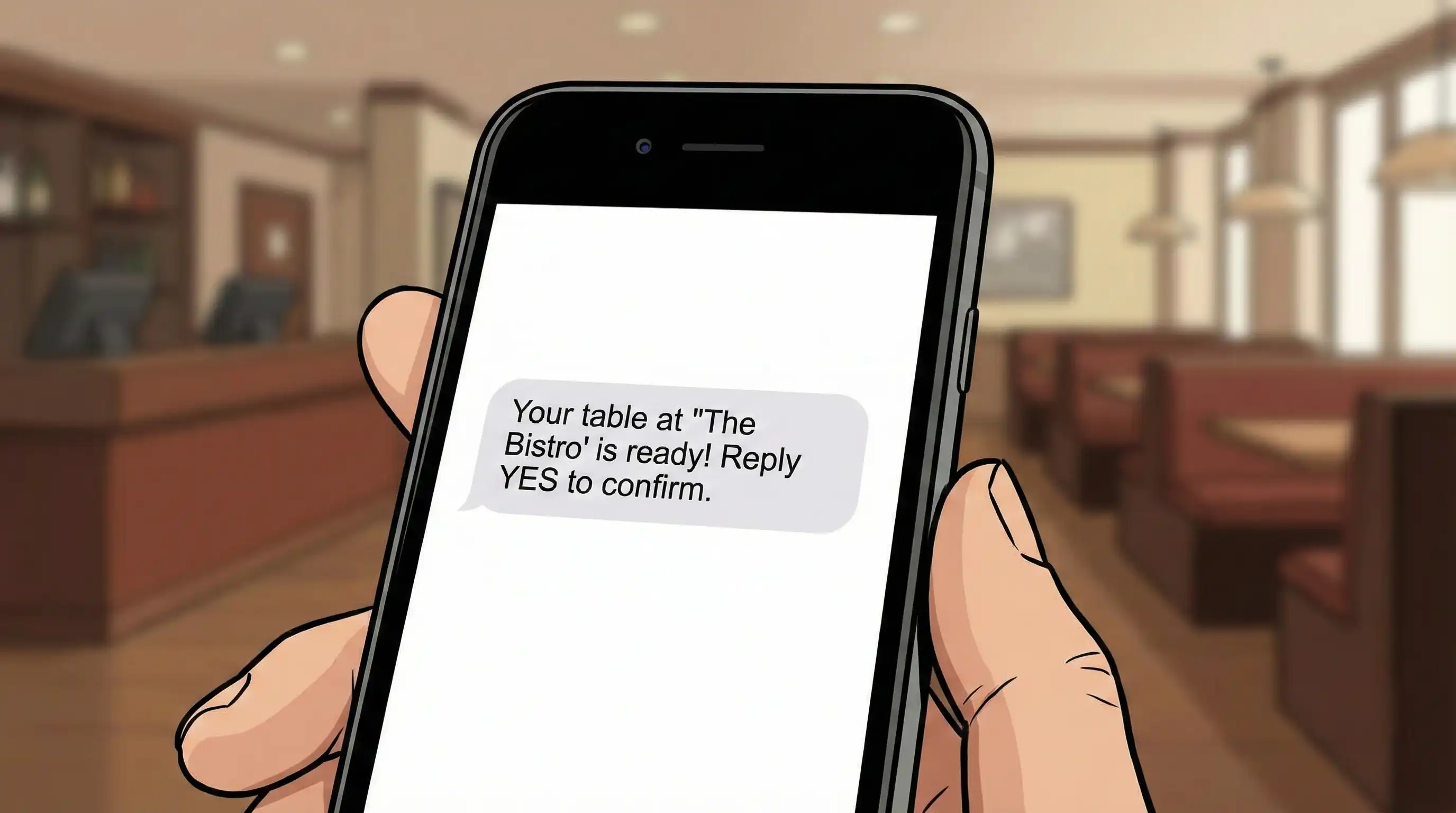 Restaurant sms reservation