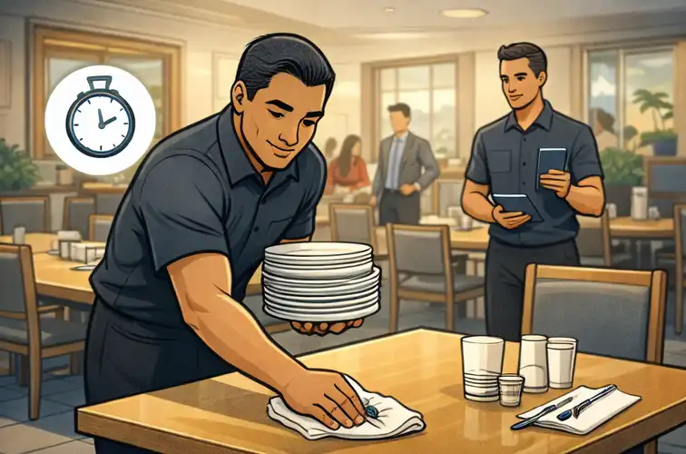 Restaurant table turnover