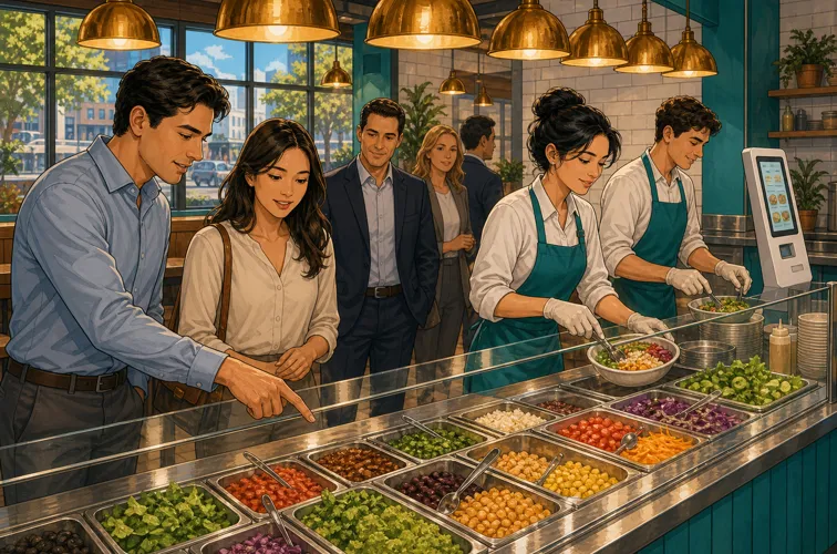 Types of restaurants fast casual line