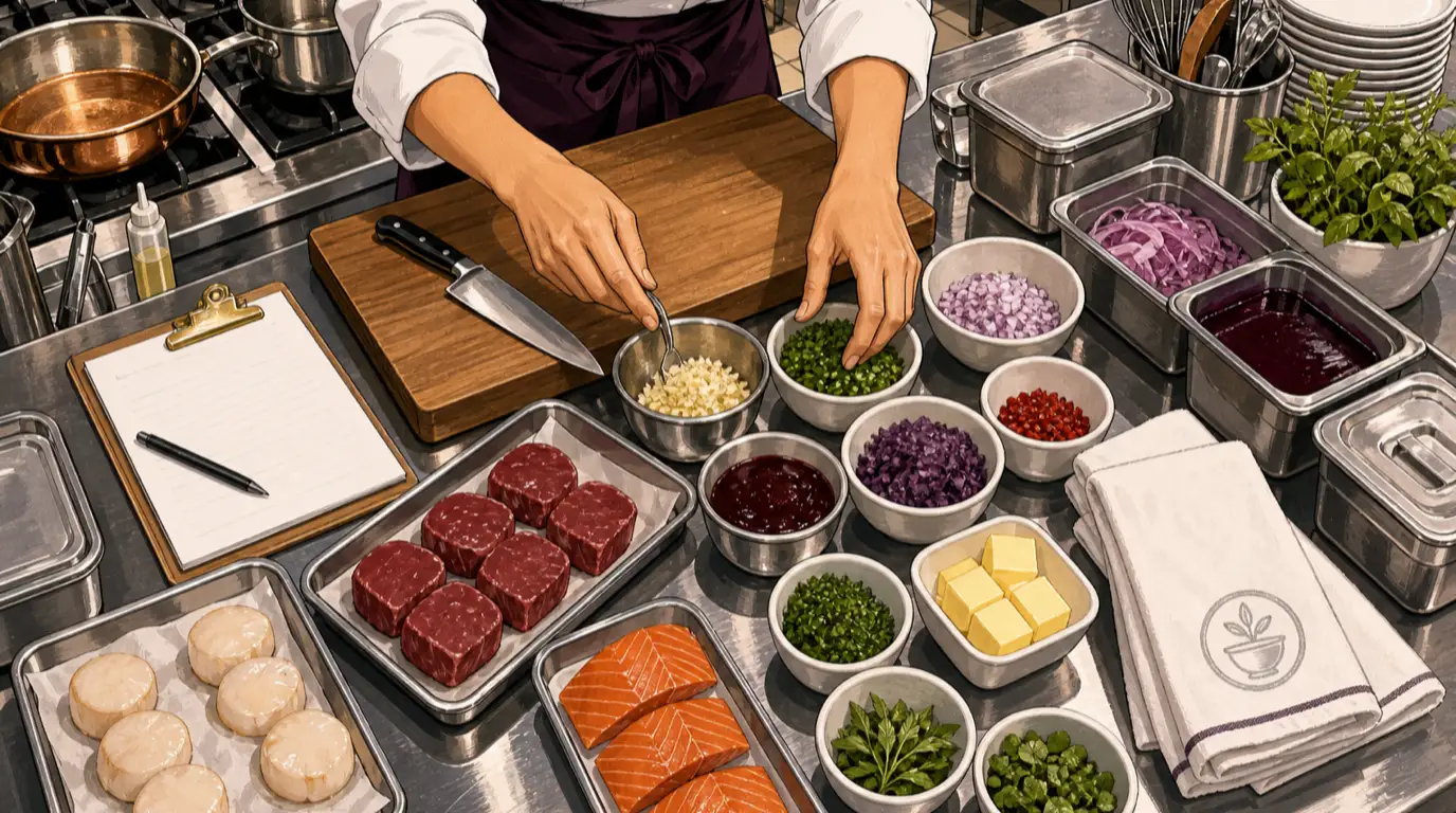 Mise en Place: Bedeutung und Anwendung in Restaurantküchen