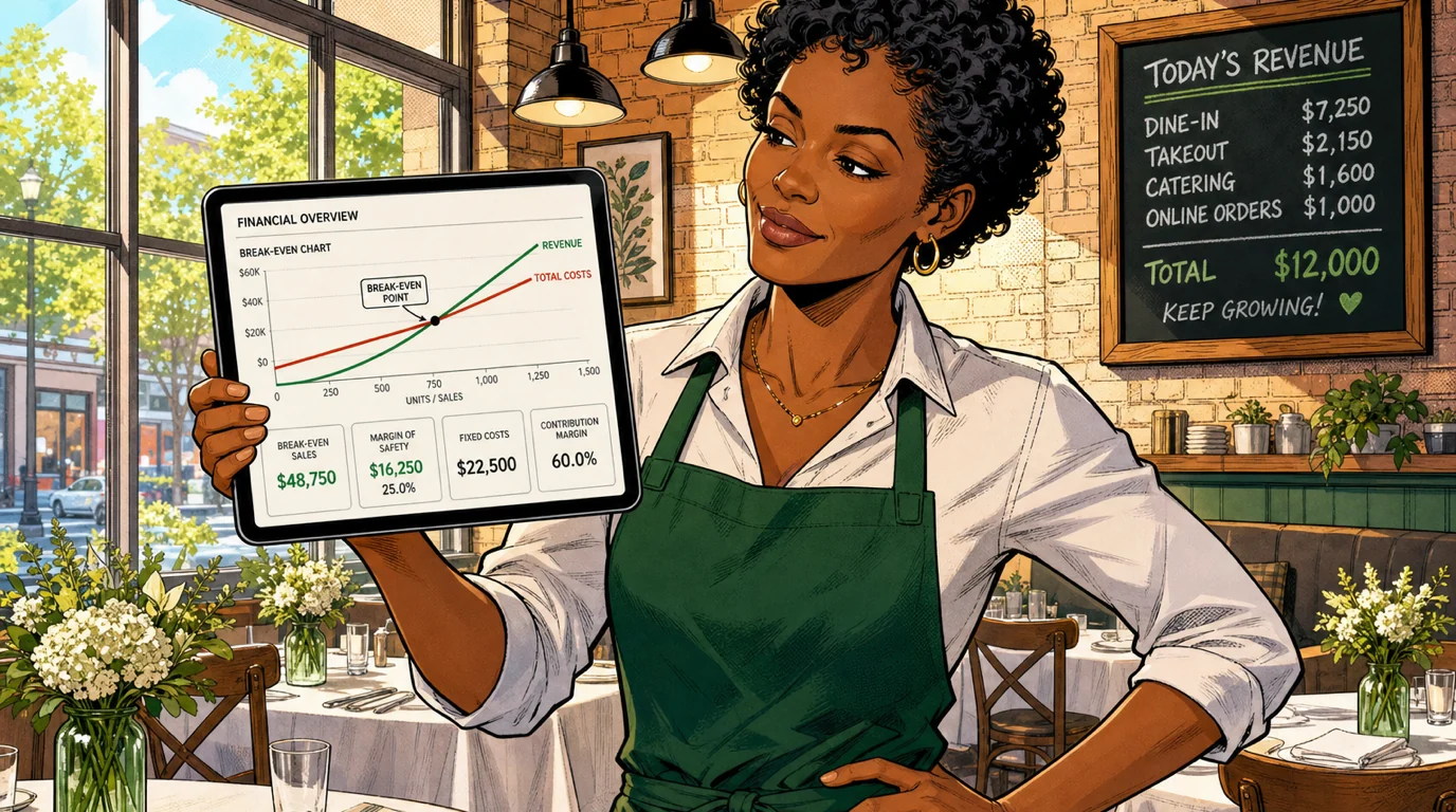 Análisis del umbral de rentabilidad de un restaurante: guía 2026 para operadores (con calculadora gratuita)