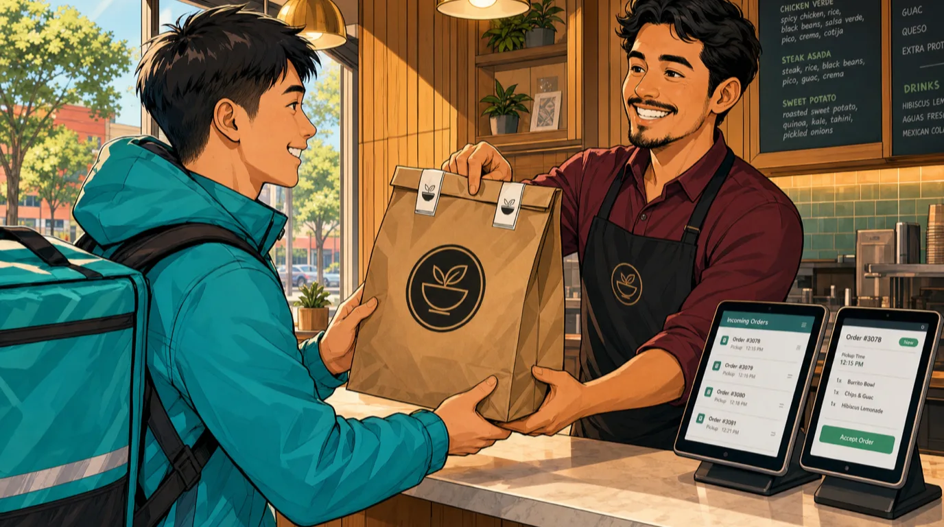 Consegna di terzi per ristoranti: la guida 2026 a Uber Eats, Deliveroo e Glovo (con calcolatore gratuito di margine)
